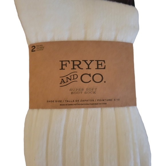 NWT Frye & Co Super Soft Ribbed Boot Socks 2 pair Womens Size 5-10 - Picture 4 of 5